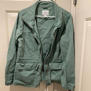 Women's Green Utility Jacket Size Large Old Navy